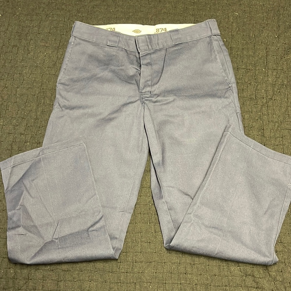 LIKE NEW Mens Dickies 874 pants size 34x30 Navy